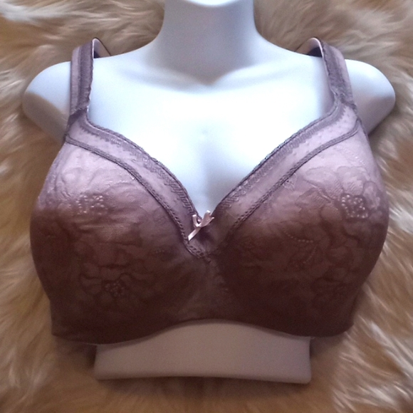 Cacique Taupe Lightly Lined Balconet Bra- 46DD - Picture 5 of 13